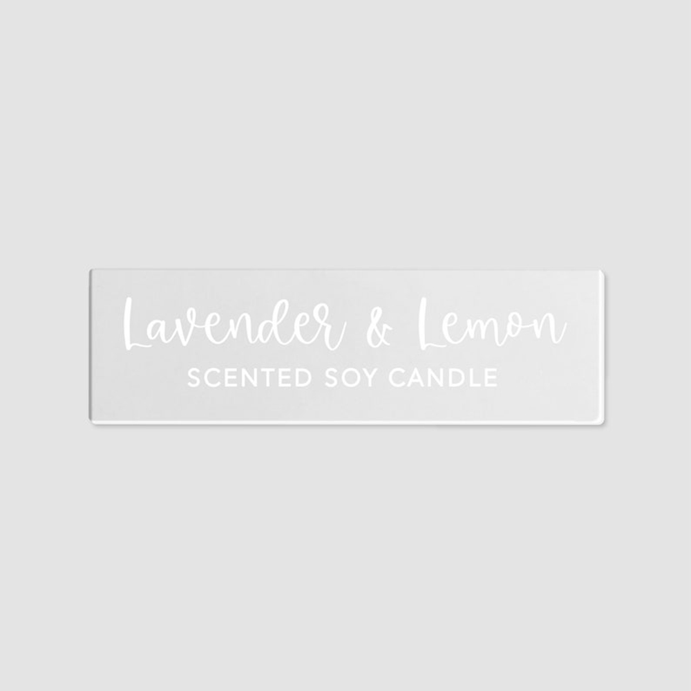 Personalised Candle Label - 50pcs 45x15mm 양초에 대 한 개인화