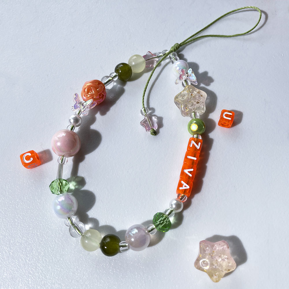 개인 맞춤 이름 폰 참 스트랩, 주문 제작 오렌지 글자 - Name Necklace Custom 리뷰 및 가격