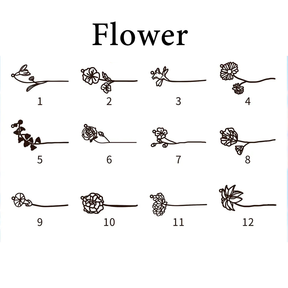 Haiyufly 여성용 맞춤형 이름 목걸이, 탄생꽃,  - Birth Flower Necklace 리뷰 및 가격