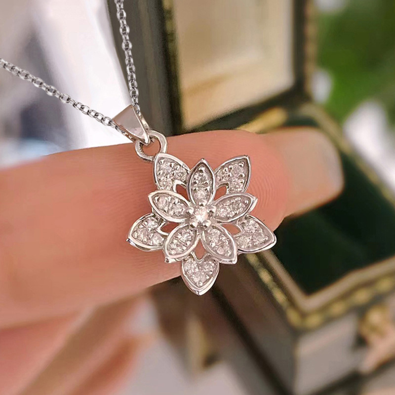 925 스털링 실버 꽃 목걸이 개성 있는 매력 기하학적 - Birth Flower Necklace 리뷰 및 가격