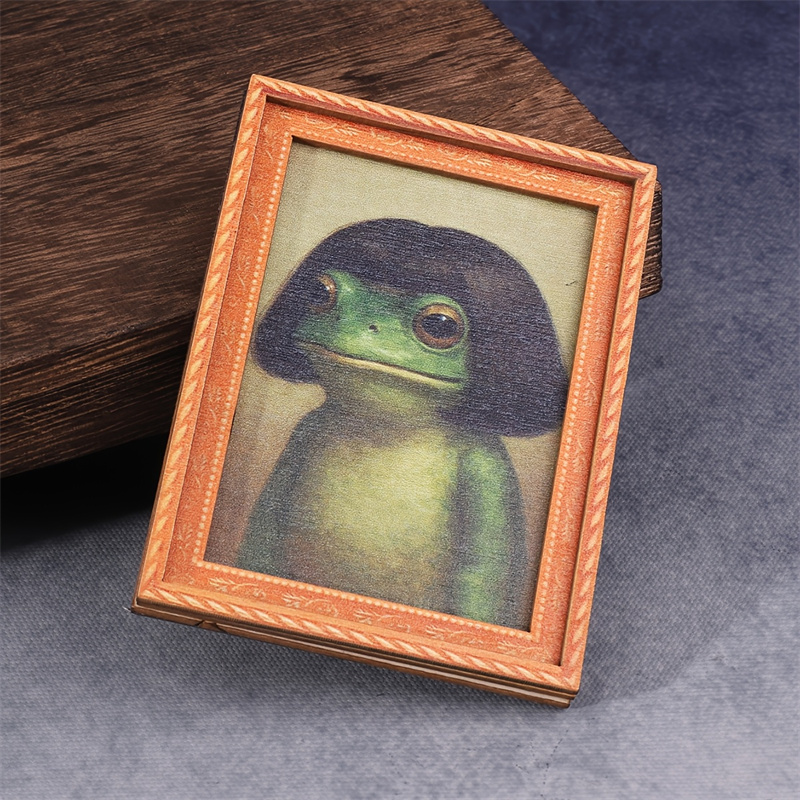 미니 나무 사진 프레임 개구리 냉장고 자석 재미있는 녹 - Engraved Wood Frame 리뷰 및 가격